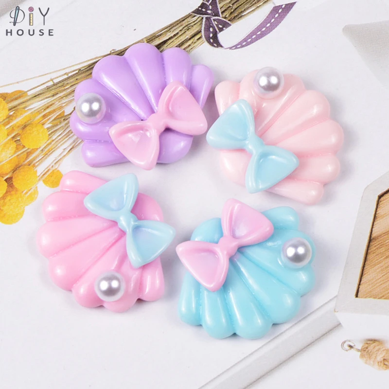10-50 шт плоский резиновая жемчужина Seashell DIY ремесло принадлежности аксессуары для волос украшения телефона оболочки декор материалы игрушка