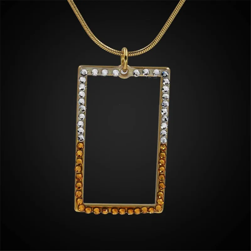 Женское Ожерелье чокер прямоугольной формы с фианитами|Ожерелья подвеской| |