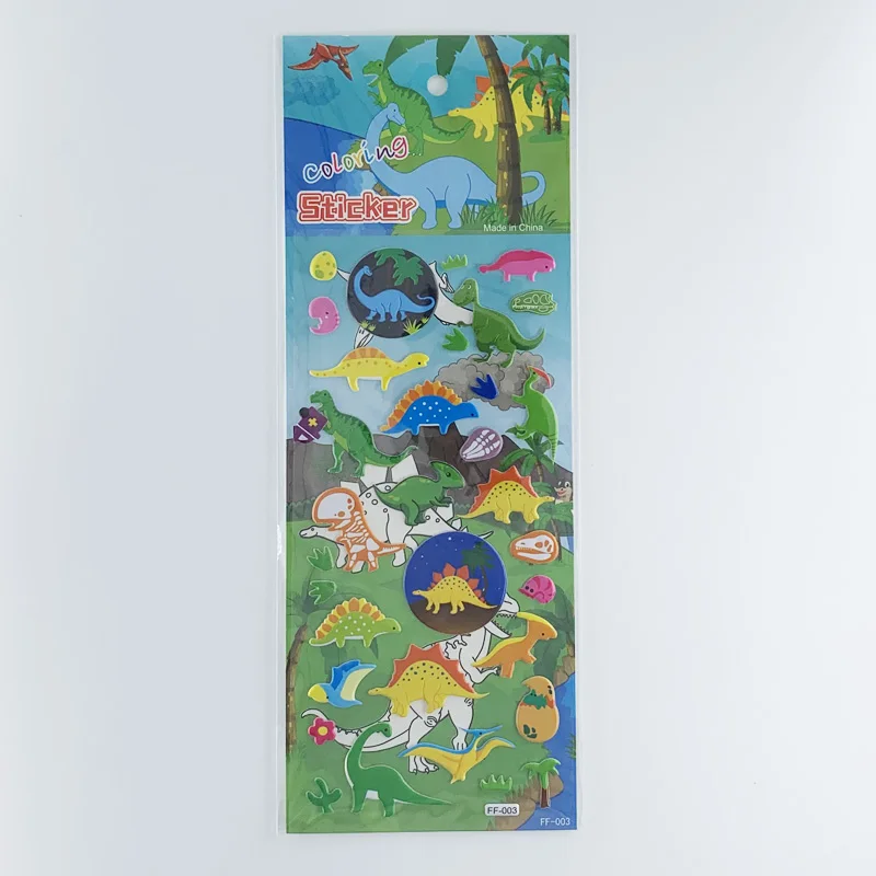 4 листа/уп наклейки для ногтей комплект с рисунком динозавра из мультфильма