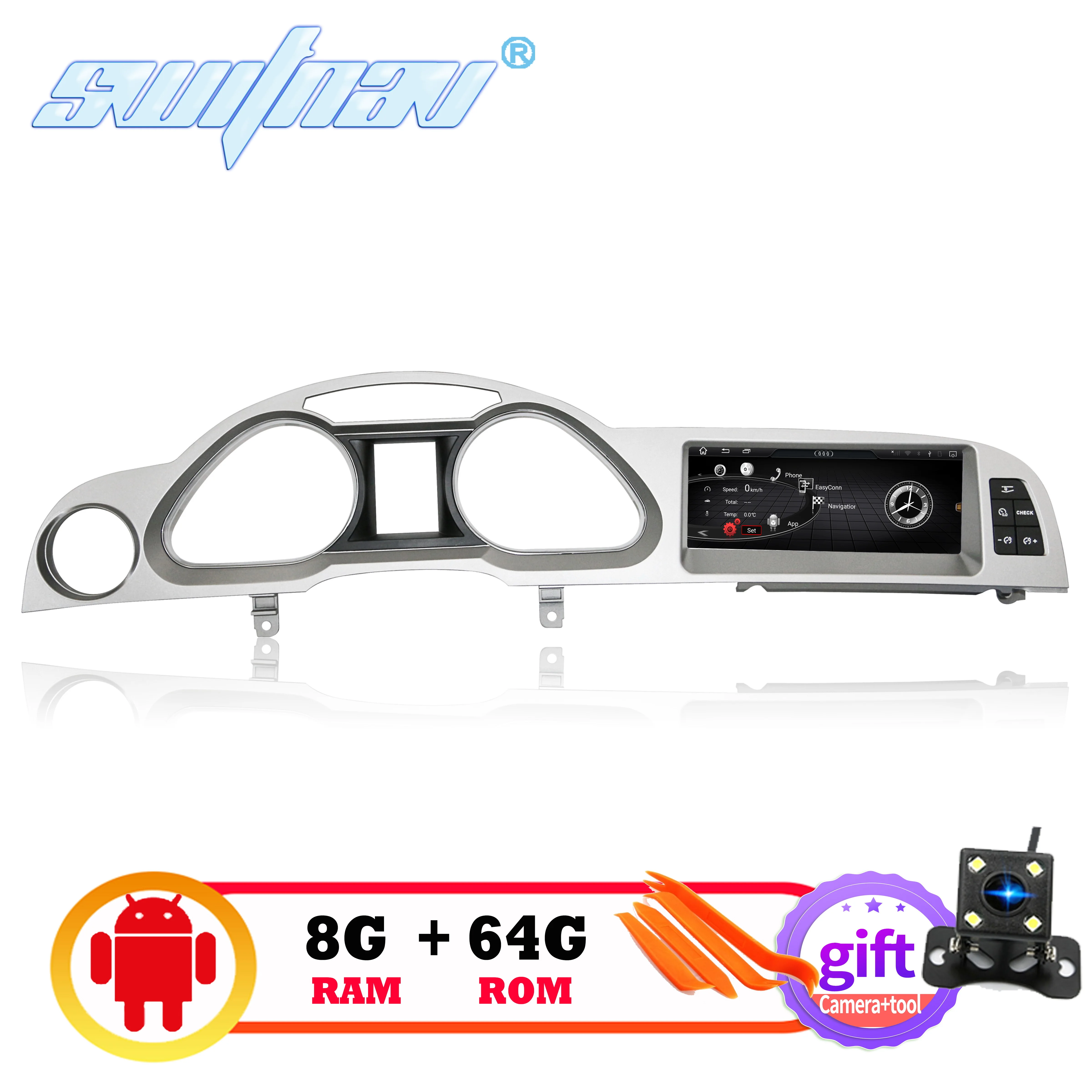 Автомобильный DVD плеер 8 ГБ + 64 Android 10 0 для Audi A6 A6L 2005 2012 мультимедийный
