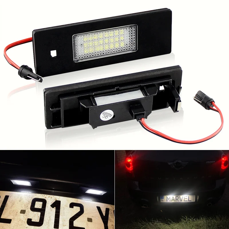 

Светильник для номера Автомобиля, 2 шт., для BMW Mini Cooper S Clubman R55, работает с Countryman R60, Paceman R61, Canbus, без ошибок