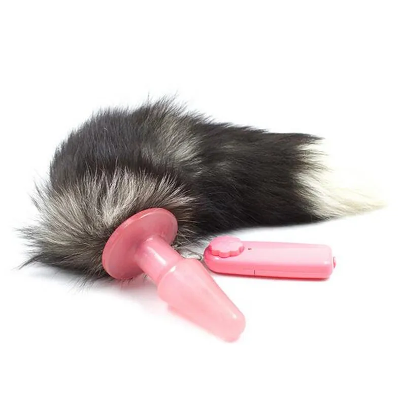 Новинка электрический мастурбатор с лисьим хвостом Вибрация массаж Анальная