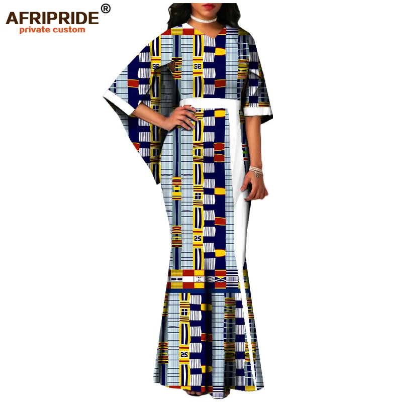 Африканские платья с принтом Анкары для женщин AFRIPRIDE индивидуальное