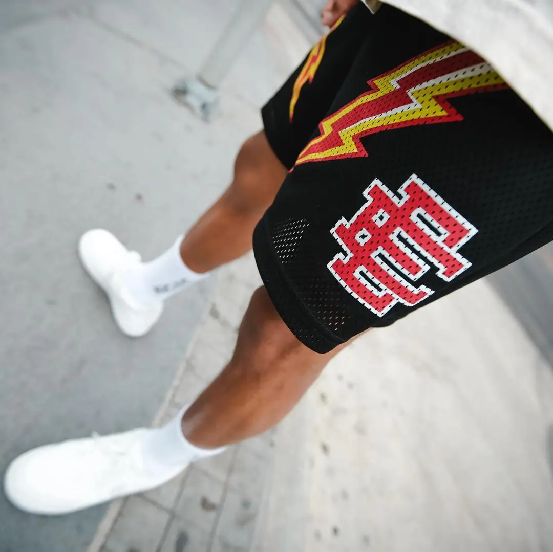 

2021 Men's Outdoor Jogging Training Fitness Gym Shorts Beach Pants Sports Basketball Pants Mesh Breathable Casual Shorts