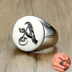 Мужское кольцо с гравировкой букв Vnox, стильное кольцо с выгравированным рисунком шрифтов, из нержавеющей стали, в стиле панк, вывеска, рок, ювелирное изделие россыпью