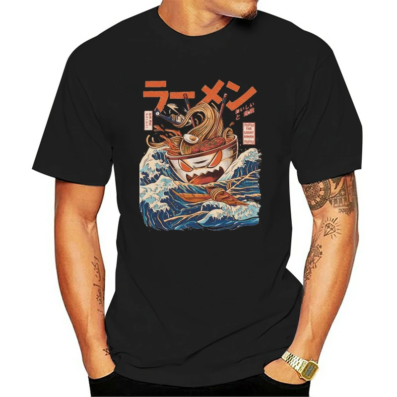 

Japanese Harajuku T-Shirt Men 2019 Summer Hip Hop T Shirts Noodle Ship Cartoon Streetwear Tshirts Short Sleeve Casual Top Cotton