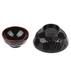 Миниатюрные пластиковые черные чаши для кукольного домика 1:12, 4 шт.