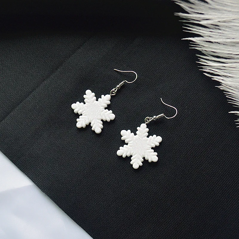 Серьги-подвески на новогоднюю елку рождественские украшения для дома подарочные