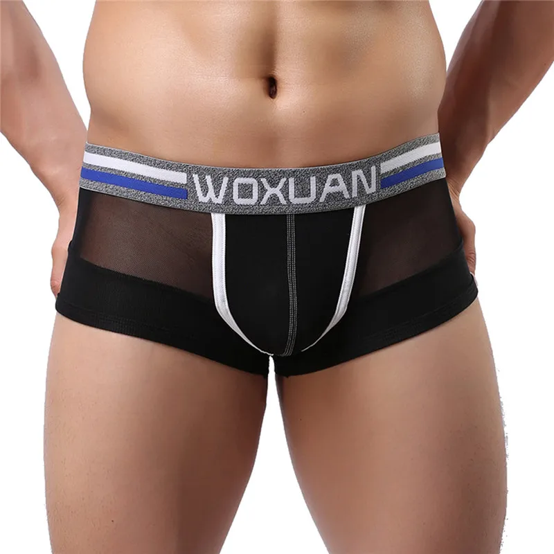 Трусы боксеры мужские с низкой посадкой пикантное нижнее белье плавки бикини|cueca