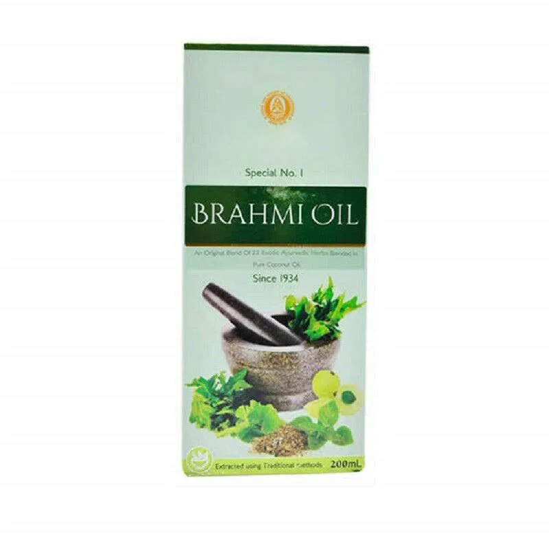 

NEW! 200ml Brahmi Hair Oil 22 Exotic Herbs For Strong Roots Hair Loss
