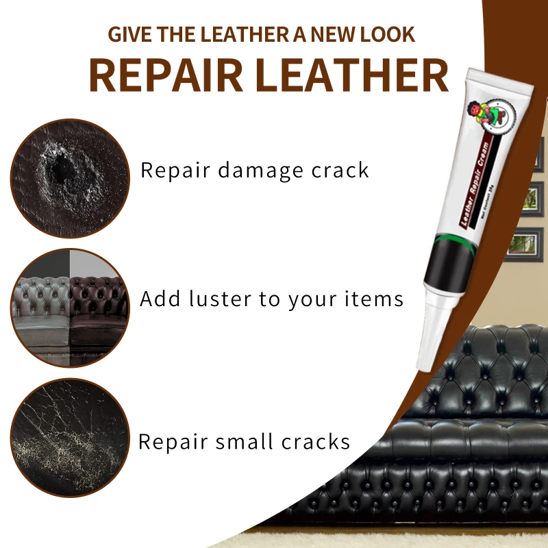 

20ml Advanced Leather Repair Gel Automobile Reconditioning Cream Agent For Car And Home Leather Vinyl Seats Sofa Holes Repair