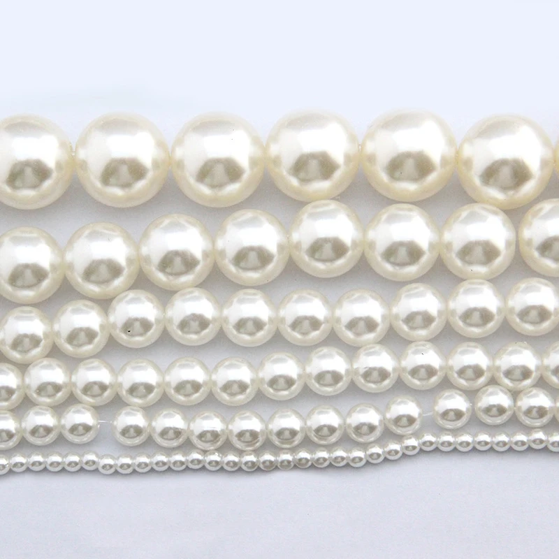 Новое поступление ABS имитация жемчуга круглые бусины Струны Diy браслеты ожерелья