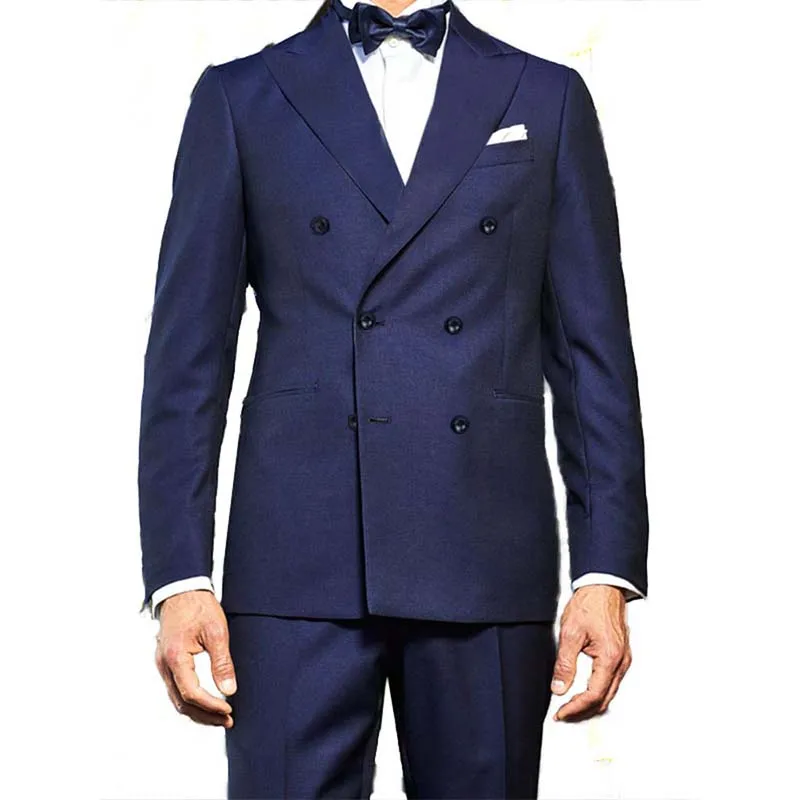 2022 Breathable Light Weight Business Suits Custom Made Mens Summer Suit Tailor Dark Blue Wedding For Men | Мужская одежда