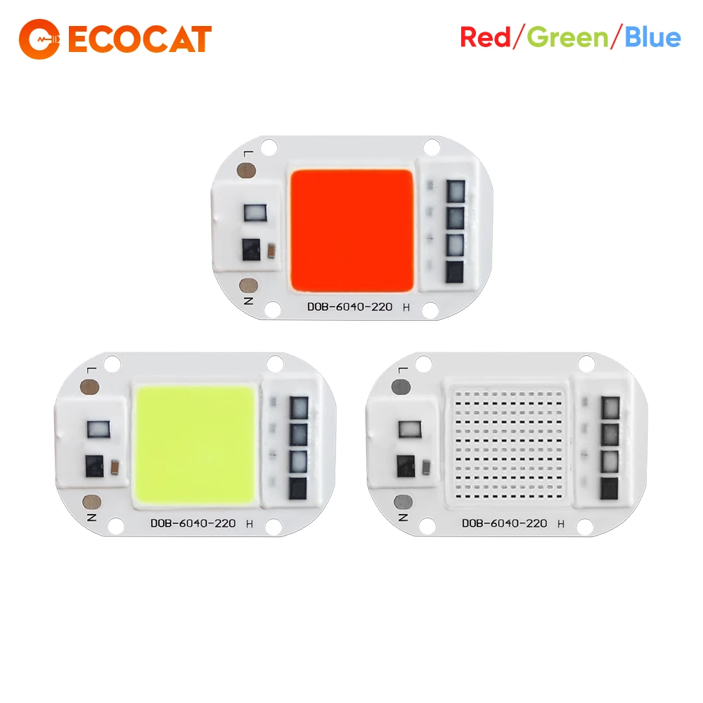 LED Lamp Red Green Blue 20W 30W 50W 220V 240V LED COB Chip Smart IC Driver Fit For DIY LED Spotlight Floodlight LED Bulb