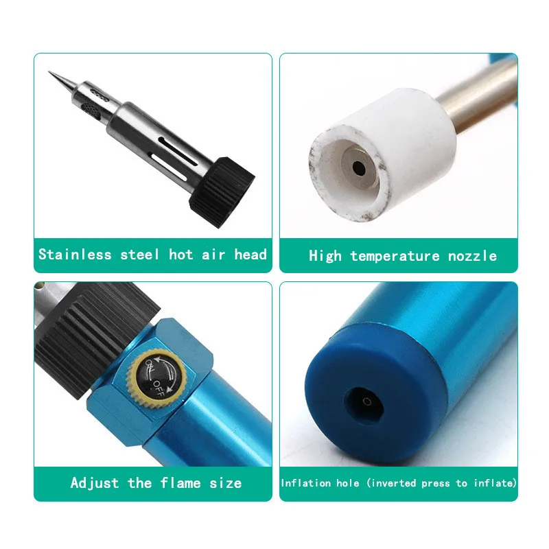 Газовый паяльник ремонт электронных деталей резка и сварка в форме ручки фонарь