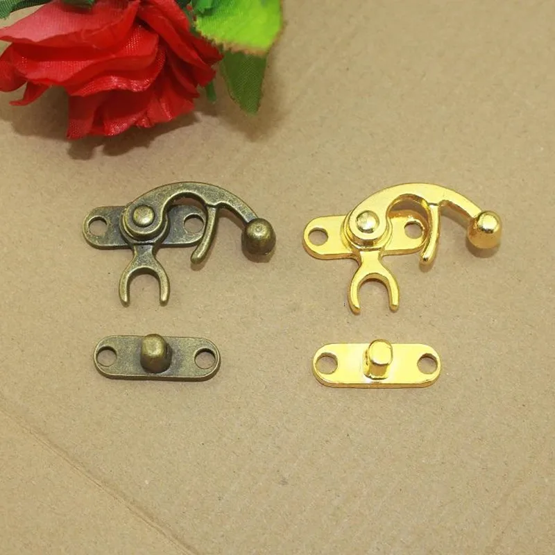 29x33 мм мебель блокированная коробка чемодан тумблер защелка пряжки бронзовый тон