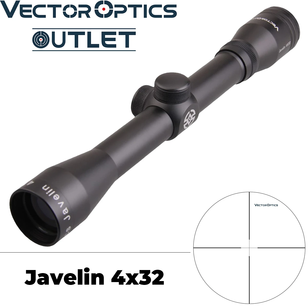 Векторная оптика Javelin 4x32 охотничий прицел 25,4 мм оружие прицел/широкий прицел