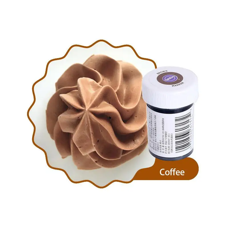 Coffee Wilton США импортные пищевые цветные макароны крем пищевые красящие ингредиенты для выпечки торта пищевые цветные пигментные Инструменты для выпечки и кондитерских изделий - Цвет: Coffee