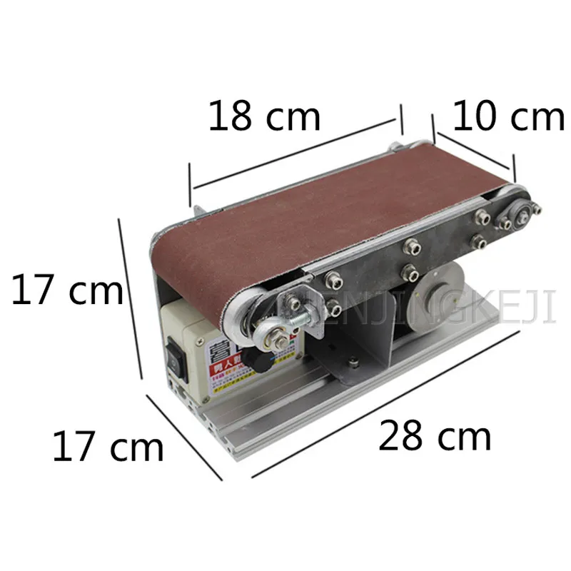 Настольный Многофункциональный абразивный ленточный станок шлифовальный