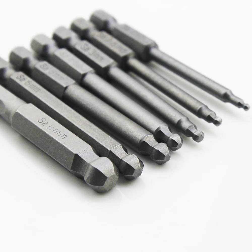 Набор Магнитных наконечников для отвертки 2 8 мм 65 шестигранный хвостовик 1/4 дюйма