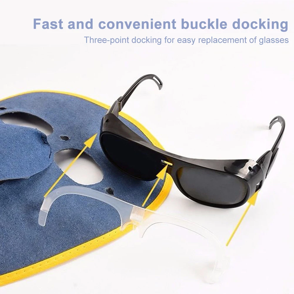 Защитная маска сварщика желтая шлифовальная кожаная бленда удобный сварочный