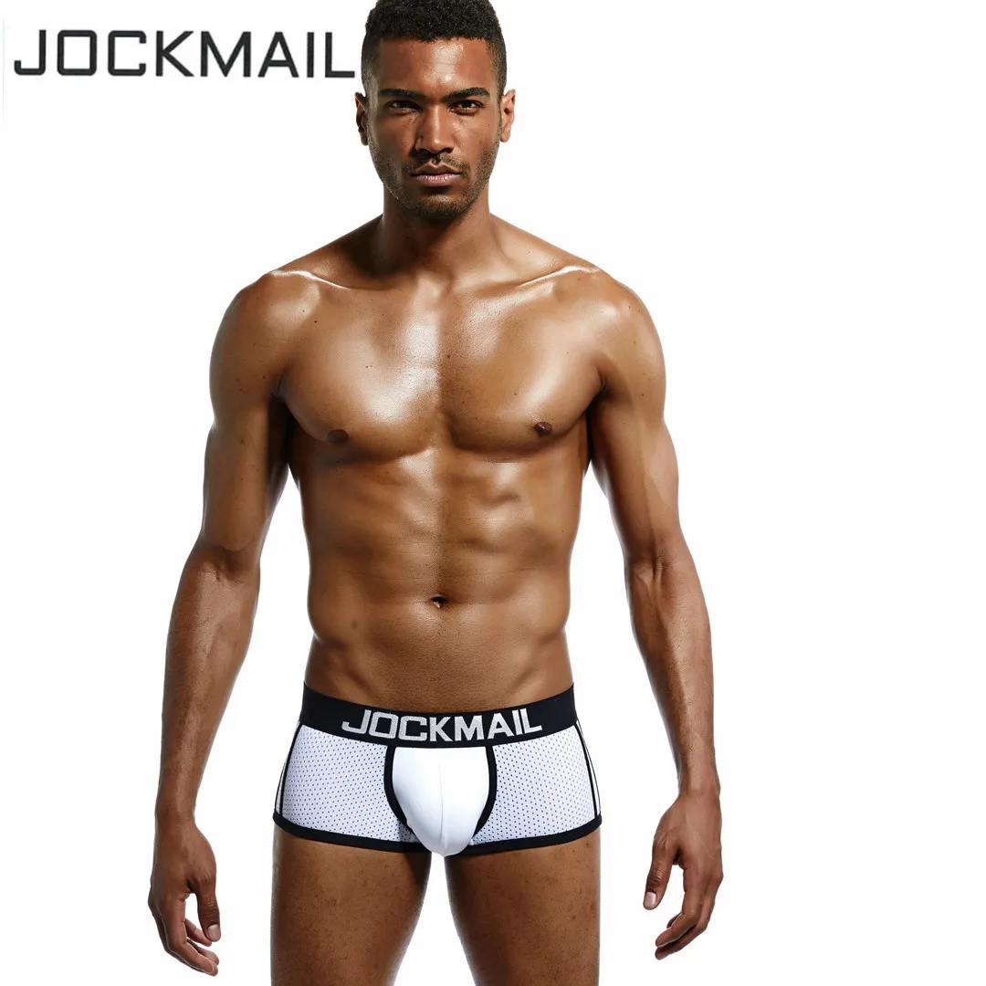 

JOCKMAIL Dropshipping Foreign Trade Men's Underwear Dry Breathable Mesh Gym Boxer Briefs Shorts Appeal Pants Gay Sexy Underpants