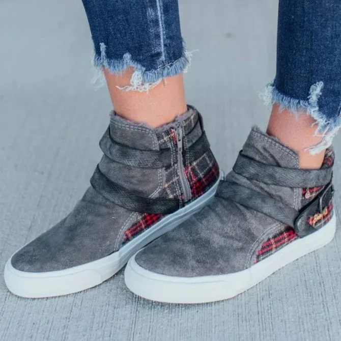 Женская парусиновая обувь на плоской подошве удобная платформе с ремешком и