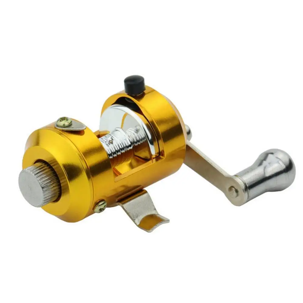 Мини Размер литой барабан колеса полностью металлический дизайн приманка