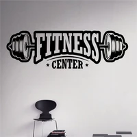 free shipping fitness center wall decal workout gym vinyl sticker healthy lifestyle home decor wall art murals wall decals c06