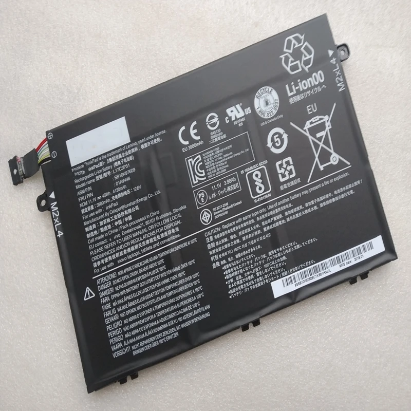 Оригинальный аккумулятор для ноутбука Lenovo ThinkPad E480 E485 E580 E490 E590 E585 R480 R580 01AV448 L17M3P52