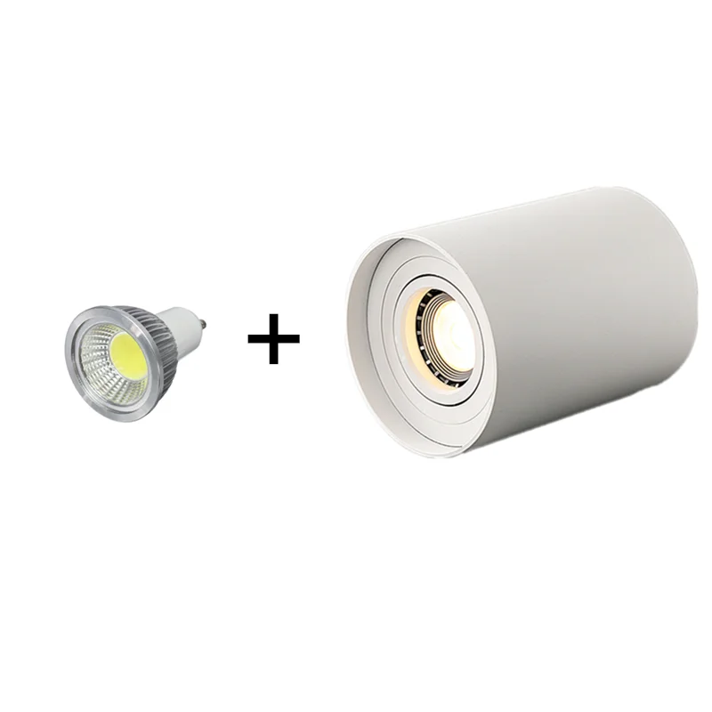 Foco LED empotrable para cocina y sala de estar, Bombilla GU10 de 9W, 12W, 15W, montado en superficie ajustable en ángulo, reemplazable