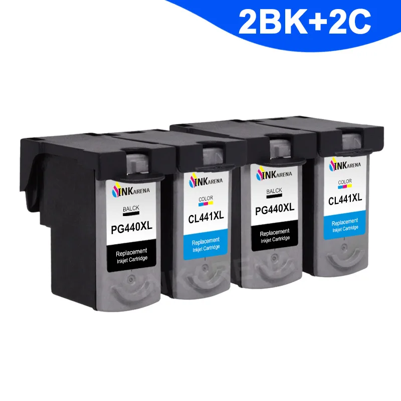 Для Canon PG 440 CL 441 PG-440 CL-441 чернильный картридж PG440 CL441 PIXMA MG2180 MG3180 MG4180 MG4280 MX378 струйный принтер чернила Наборы - Цвет: PG440XL BKX2 CX2