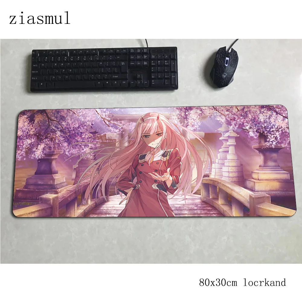 Darling в franxx коврик для мыши с изображением 800x300x3 мм толщиной и геймпад пк