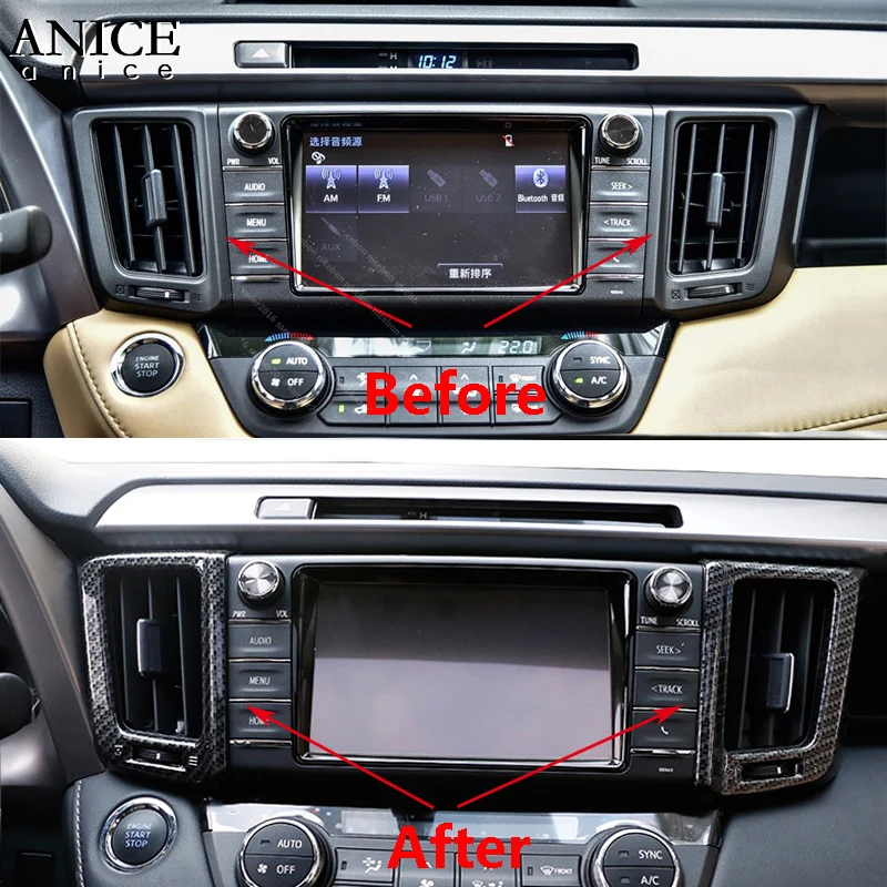 Вентиляционное отверстие приборной панели для кондиционера из углеродного