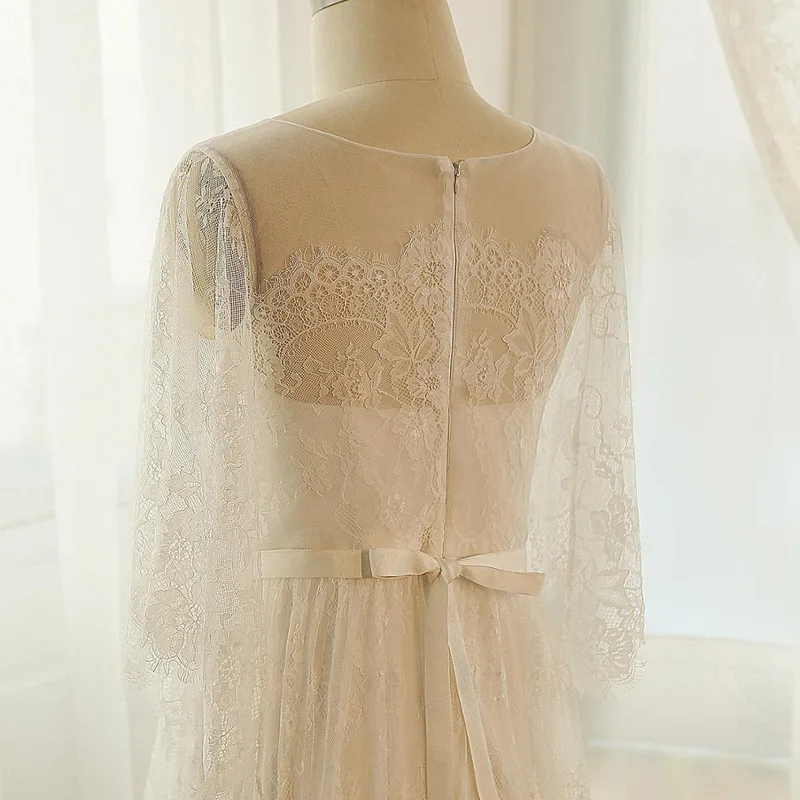 Женское свадебное платье элегантное ТРАПЕЦИЕВИДНОЕ ПЛАТЬЕ до пола фото