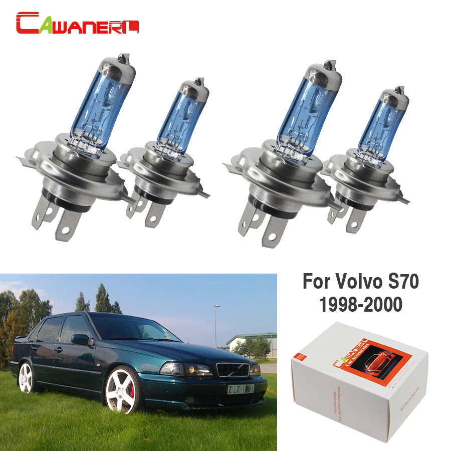 Cawanerl для Volvo S70 Седан 1998-2000 4 шт. 100 Вт H7 автомобильный Стайлинг галогенные передние
