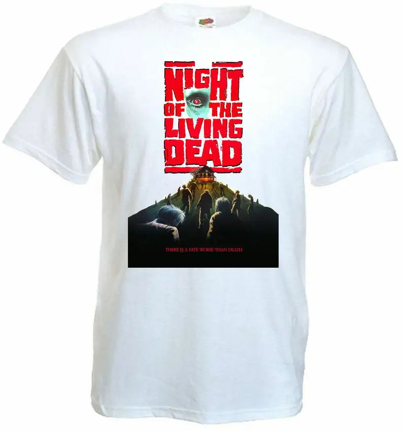 

Night of the Living Dead v4 T-shirt black poster all sizes S...3XL O-Neck T Shirt Men