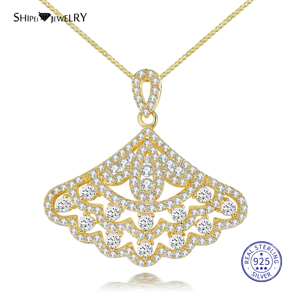 Женское ожерелье с подвеской в виде сапфира розовое золото желтое серебро 100%