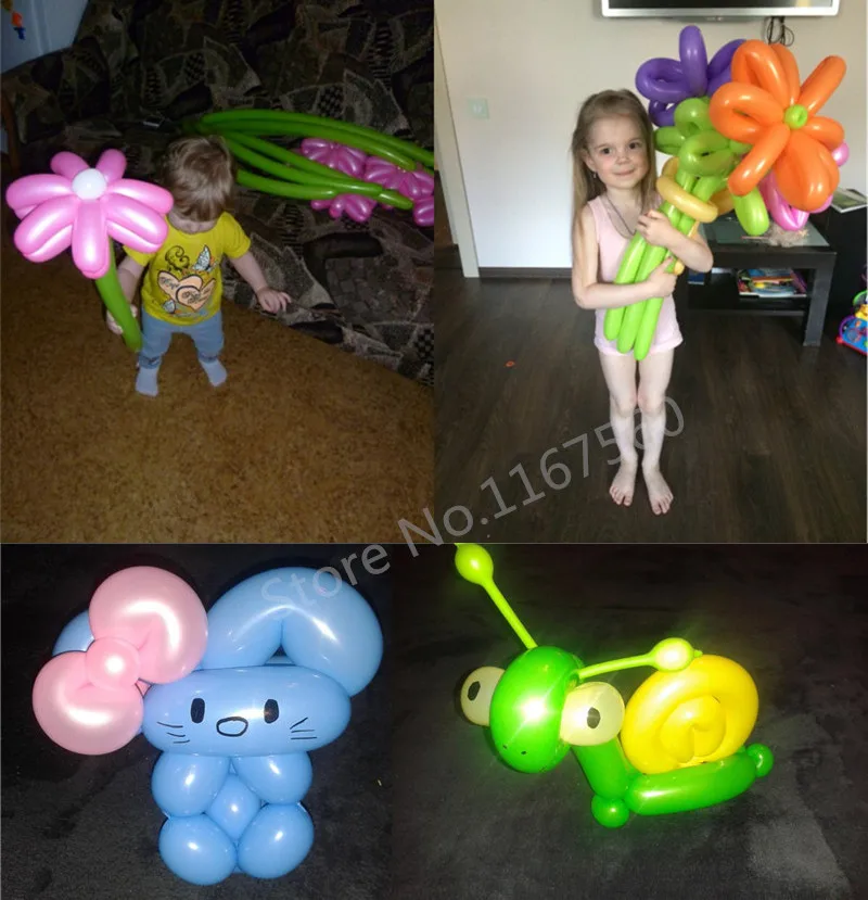 10 шт./лот забавные &quotсделай сам&quot с длинными воздушными шарами для изготовления