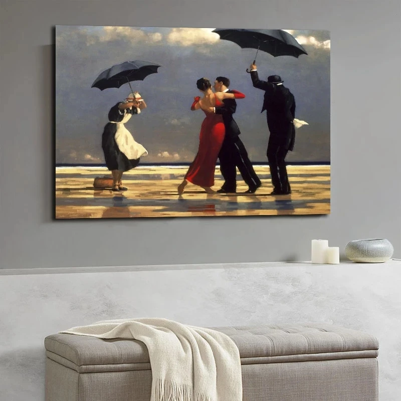

Jack Vettriano Portrait Canvas Painting Three Wall Poster And Print Wall Pictures Artwork Home Decor Cuadros for Living Room