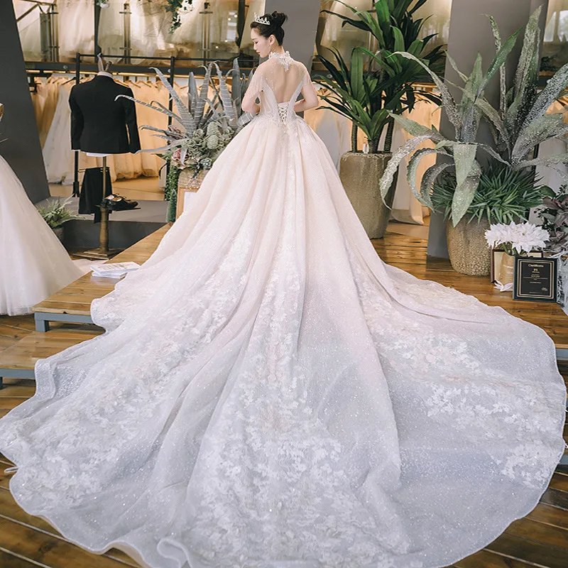 Свадебное платье Mingli Tengda со звездным небом свадебное для невесты основное