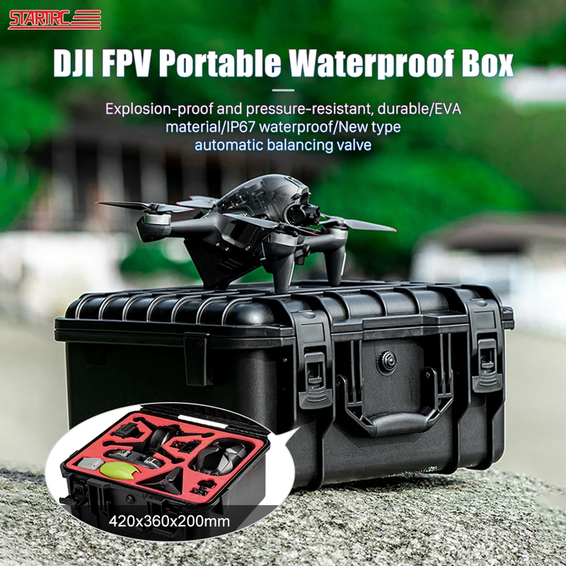 

DJI FPV Hard Case Portable Carrying Case Waterproof Protective Carring Case Storage Bag for DJI PFV Combo Drone Box Accessories