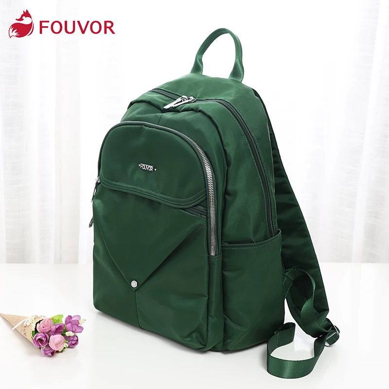 

Fouvor 2020 new fashion bag for women oxford canvas laptop bag school backpack causal Solid bag female fashion bag 2942-08