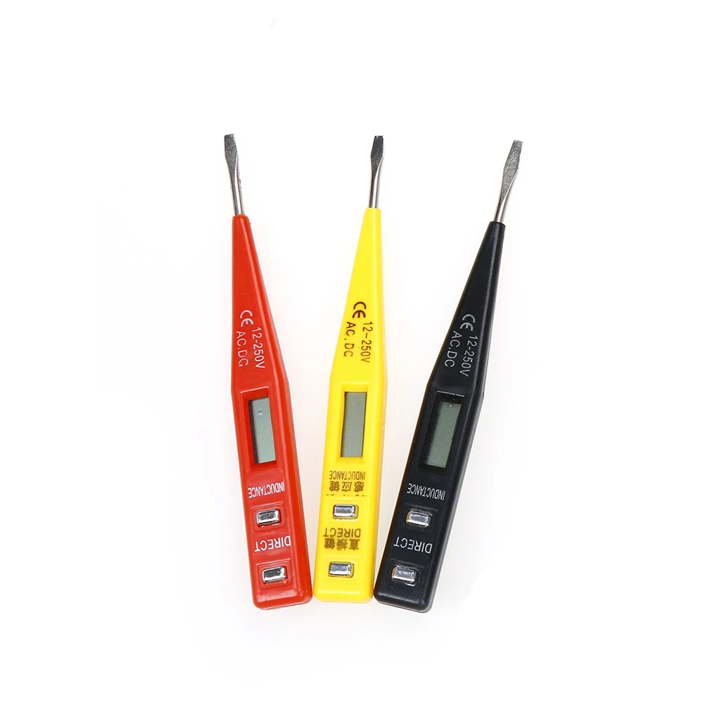 

New Digital 12V-240V DC AC Voltage Detectors Non-Contact Tester Pen Tester Meter Volt Electric Test AC/DC Voltage Sensor
