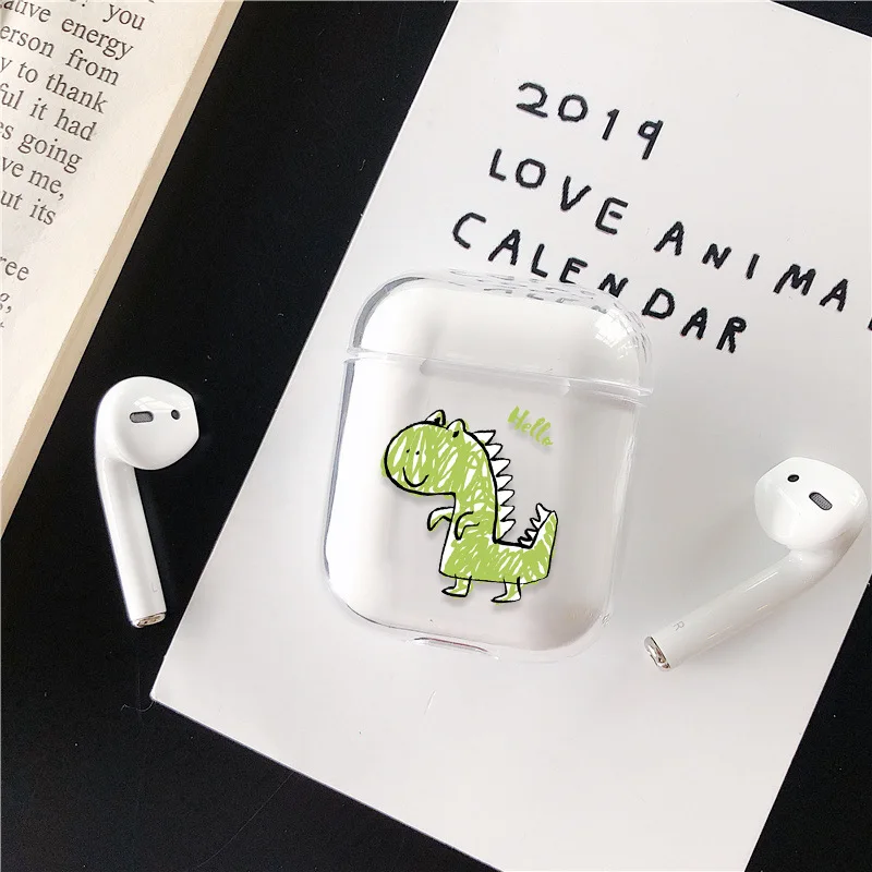 1 шт. наушники для хранения Airpods тонкий прозрачный жесткий PC наушники защитный чехол для Airpods 2 зарядная коробка - Цвет: 3