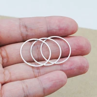 50pcslot light silver color copper 8 40mm earring wires hoops pendant connectors for diy jewelry finding making accessories