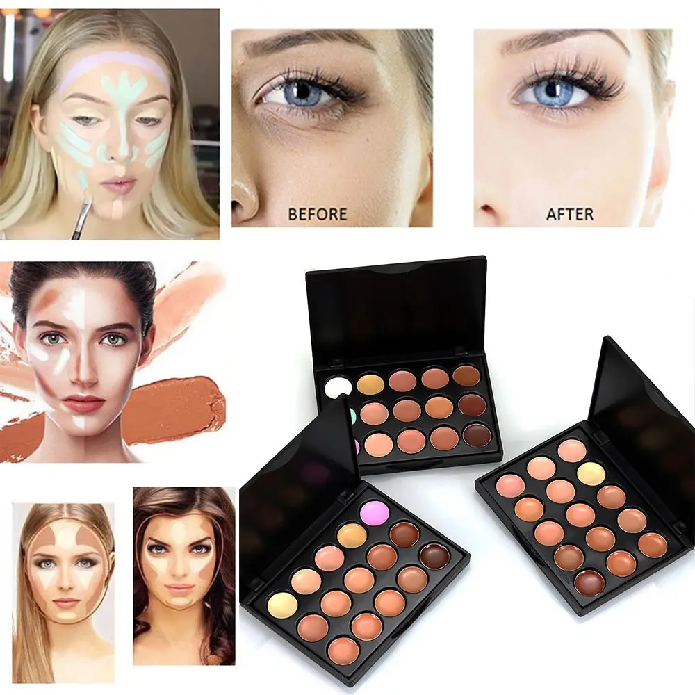 15 цветов мини консилер Маскировка лица крем контурная палитра Костюм Макияж глаз