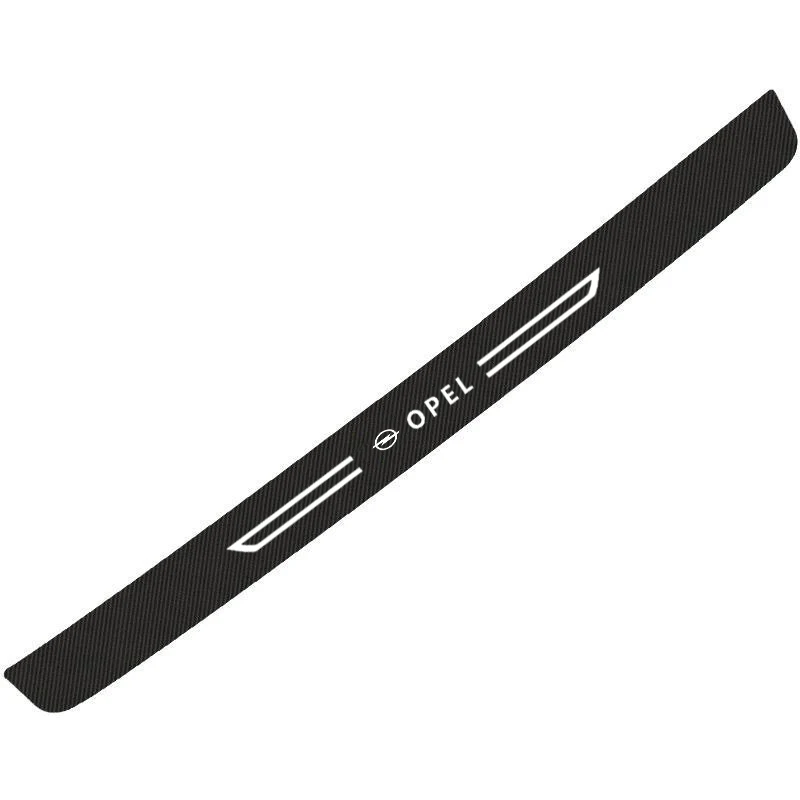 

Suitable for Opel car rear bumper leather sticker trunk carbon fiber decorative sticker rear guard plate protection sticker