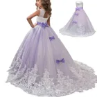Платье принцессы для девочек, детское вечернее Пышное длинное платье, Детские платья для девочек, платье на свадьбу, Первое причастие, одежда для подростков