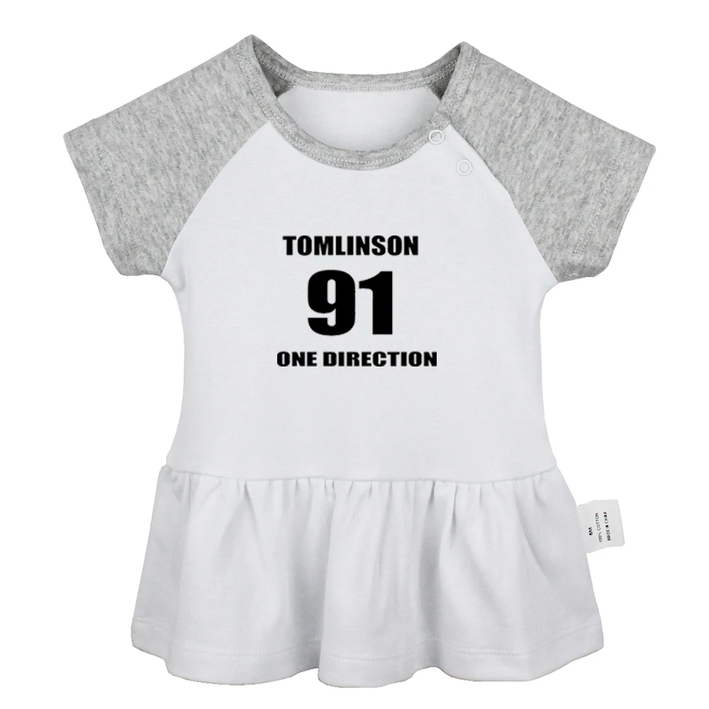 У One Direction и черный Томлинсон 91 Марка Дизайн для новорожденных Одежда маленьких